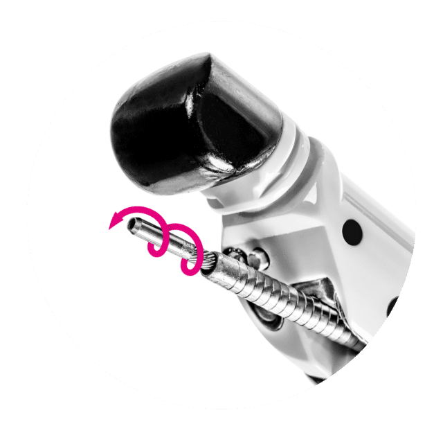 Bilden visar Provtagning med EndoDrill® GI EUS-CNB 17G
